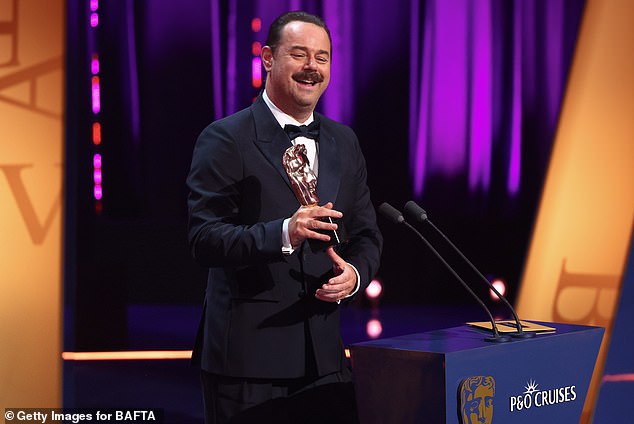 Danny Dyer then forced the BBC to do some quick editing, after he let slip several swear words during his acceptance speech for best Male Performance in a Comedy