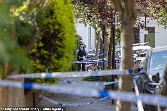 Emergency crews were called just after 1am to the fire. The road remains cordoned off today