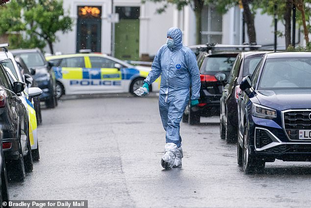Neighbours said they have seen forensics officers outside the property all day