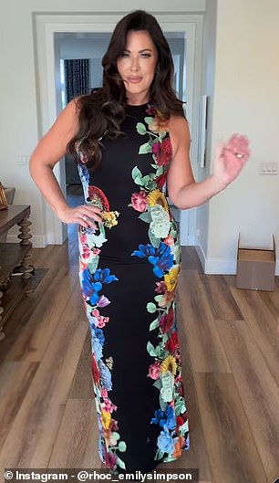 The reality star pictured earlier this year after losing weight through a combination of working out and taking weight loss drugs