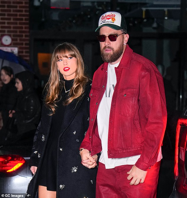 Swift and Kelce are seen on December 28, 2024 in New York City