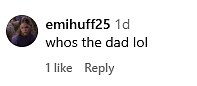 In a People Instagram post announcing the arrival, fans asked about the father