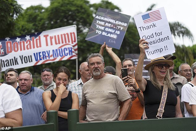 The 49 Afrikaners - a white minority group in South Africa - will be relocated across the US after the White House fast-tracked their applications