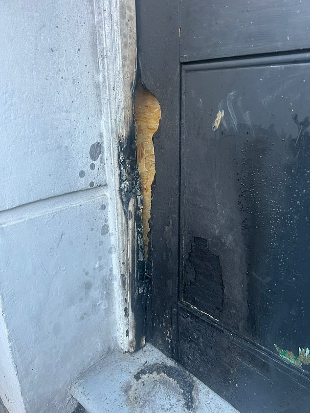 Scotland Yard is probing whether the latest fire is linked to another blaze at a property in north London just 24 hours earlier (pictured)