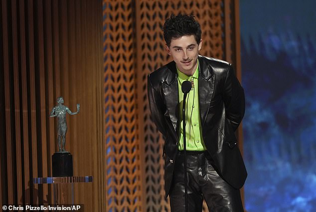 In February Chalamet expressed his wish to become an acting legend when he won the Best Actor SAG Award for A Complete Unknown