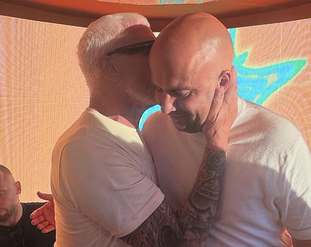 Slot also received a kiss from Wayne Lineker - brother of Match of the Day presenter Gary
