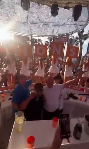 He also danced to 'Freed from Desire' - a song synonymous with Liverpool's success