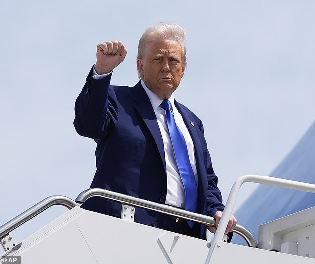 On Truth Social, the president stated that he plans to accept the lavish gift , stating that the Boeing 747-8 airliner will 'temporarily' serve as the interim Air Force One until the new American jets are completed