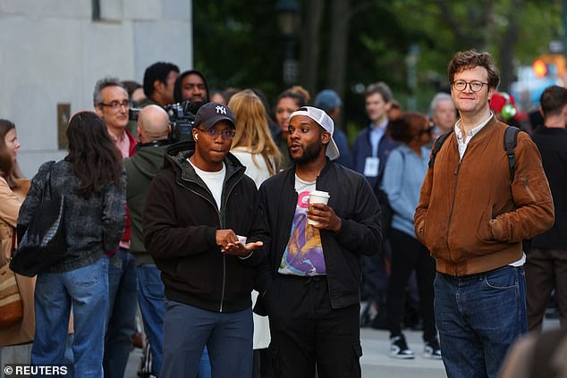 Members of the public wait on the first day in the trial of Sean 'Diddy' Combs on sex trafficking and racketeering conspiracy charges at U.S. court in Manhattan, in New York City, US, May 12, 2025