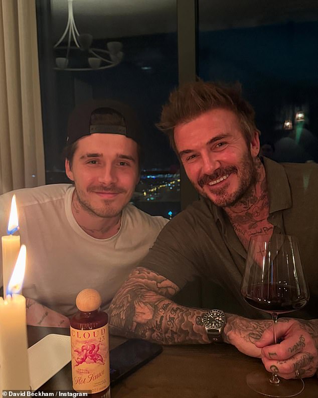 David is also allegedly 'desperate to make amends with his son Brooklyn as he fears history is repeating itself' following his bitter fall out with his father Ted