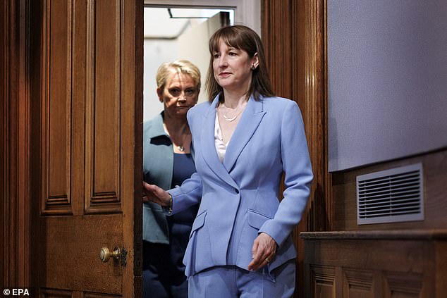 Unemployment was nudging up even before the National Insurance hike and increases in the minimum wage took effect last month (Rachel Reeves pictured in Downing Street yesterday)
