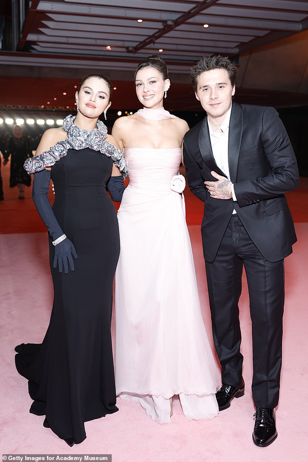 Brooklyn, Nicola and Selena Gomez have formed a close bond over the past couple of years, with the trio joking that they are in a 'throuple'