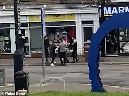A brawl erupted earlier this year in the South Wales town of Blackwood over a barber that was set to open in the nearby town of Newbridge