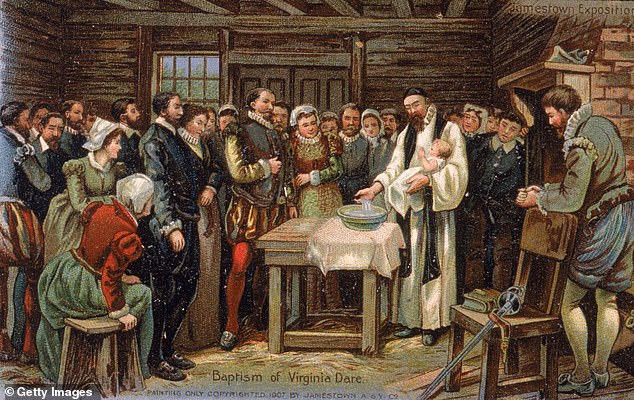 The colonists had it tough, but in August 1587 they welcomed Virginia Dare, the first English baby born in the New World
