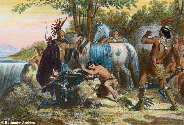 The Roanoke colonists settled beside the native tribe of Pocahontas