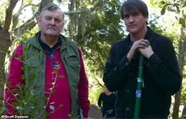 Archaeologists Mark Horton (left) and Scott Dawson (right) have been working on Hatteras for more than a decade
