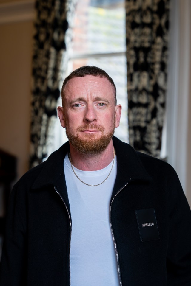 Portrait of Sir Bradley Wiggins.