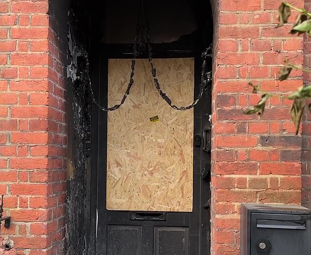 FIRE ONE: The attack on Monday morning did not get into the house