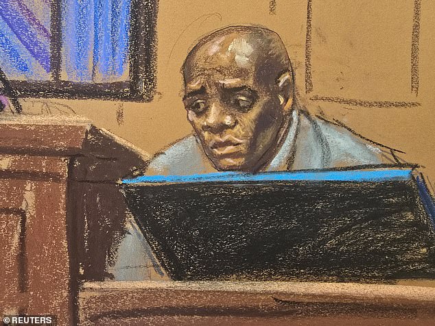 Daniel Phillip, the prosecution's second witness, testifies at Sean "Diddy" Combs' sex trafficking trial in New York City, New York, U.S., May 12, 2025
