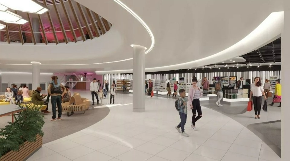 Illustration of Manchester Airport Terminal 3 transformation.