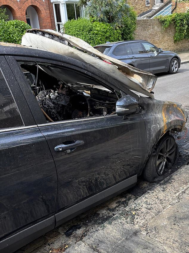 The owner of the car initially thought it was a battery fault. Now counter-terrorism are involved due to fires linked to the PM. A man, 21, has been arrested