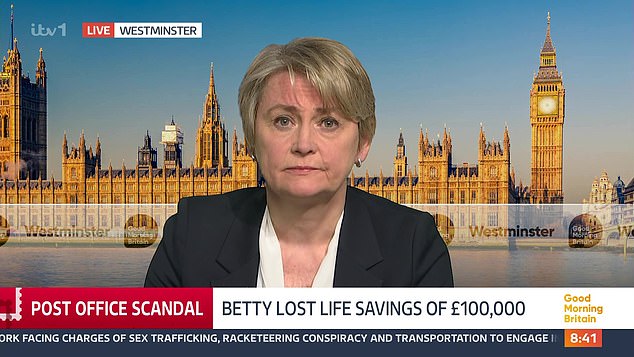 Home Secretary Yvette Cooper rejected the criticism this morning saying the PM was pointing out the system 'had to be controlled and managed'