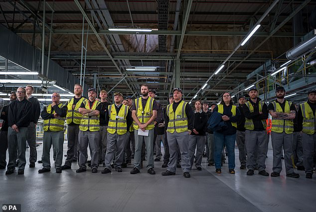 Nissan currently employs 133,580 people globally, around 6,000 of them in Sunderland (pictured)