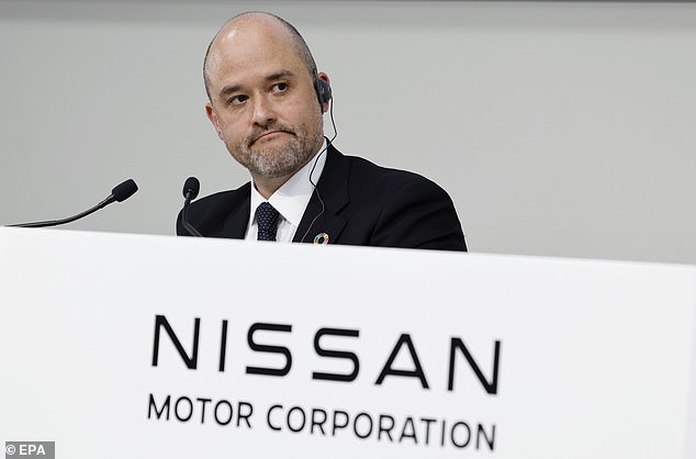 Just a month in the job, Nissan's new president and CEO, Ivan Espinosa (pictured), said today: 'We must prioritise self-improvement with greater urgency and speed, aiming for profitability that relies less on volume'