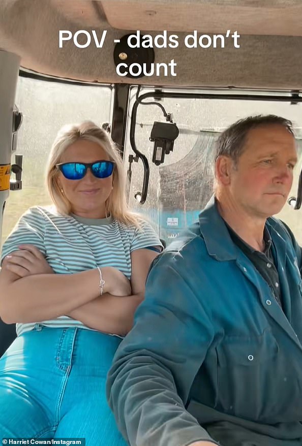 It's hardly surprising that Harriet was a natural on the farm, having grown up helping her father Eddy tend to his land