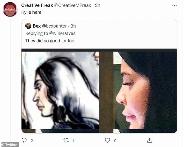 The sketches, drawn during Blac Cyna's $108 million lawsuit against the family, sparked a sea of reactions online mocking the images