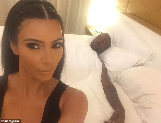 Kardashian snapped a selfie of herself with West sleeping after the eventful occasion. The couple, who currently appear to be on the verge of a nasty custody war, were about three months removed from their May 2014 nuptials in Europe