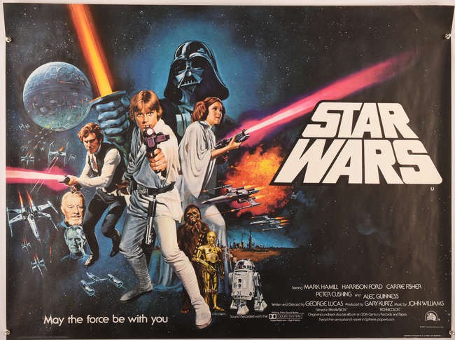 1977 Star Wars movie poster.
