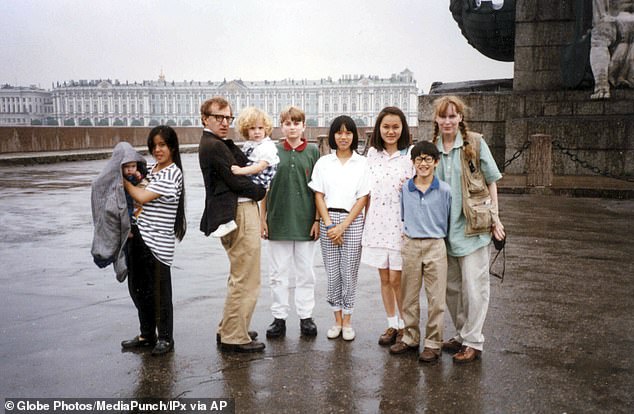 Farrow, 80, publicly accused Allen of the crime seven months after discovering his secret affair with her 21-year-old adopted daughter Soon-Yi Previn (3-R)
