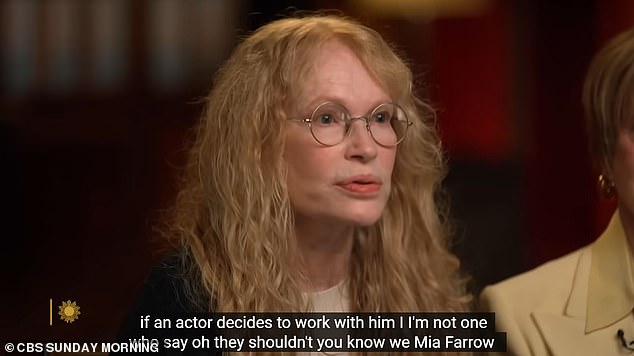 Penn's comments come eight months after Farrow revealed she feels no ill will towards actors who decide to work with her estranged ex-partner of 11 years: 'I completely understand if an actor decides to work with him. I'm not one who'd say, "Oh, they shouldn't"'