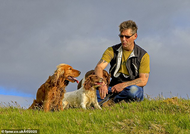 Paul Jones father of April is seen on the mountain where he would walk his dogs