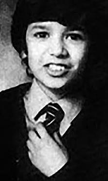 Barry West, pictured as a child