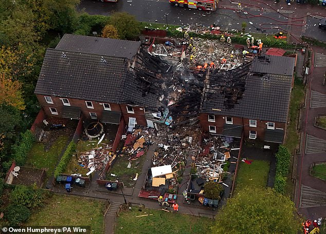 The blast destroyed six out of the 12 flats in the block in Newcastle and was followed by a "fierce fire" that caused so much damage the whole block has since been demolished