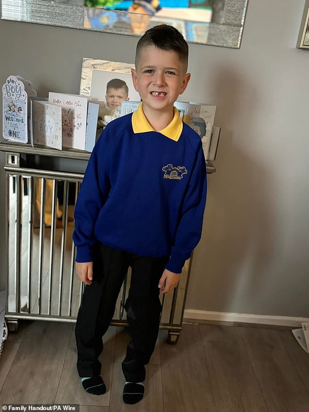 A new family photo of Archie York, the seven-year-old who was killed in the house explosion