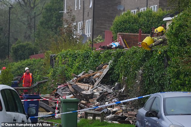 The blast on Violet Close in Benwell wrecked the street and made families homeless