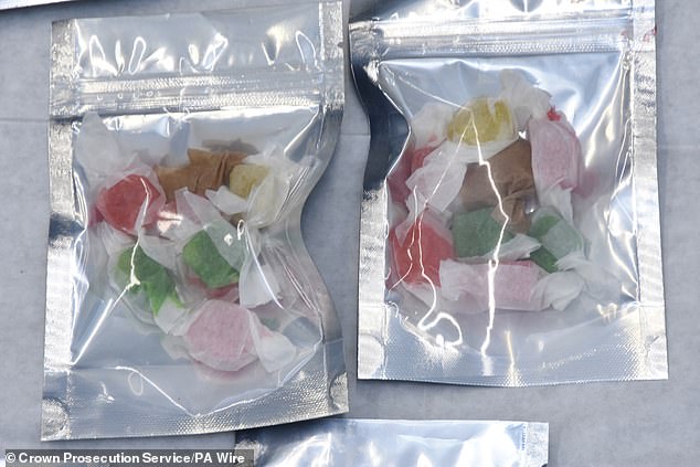 A CPS photo of cannabis sweets produced in the dangerous process which Galbraith used