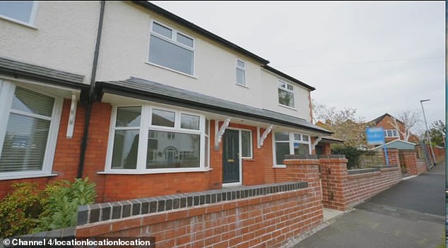 The third, and final property, was in Stockton Heath and featured four bedrooms and an enormous kitchen/diner room (pictured)