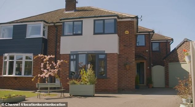 The second property Kirstie showed the couple was a large semi-detached home in Wimslow - but Tom immediately said it couldn't compare to the first house