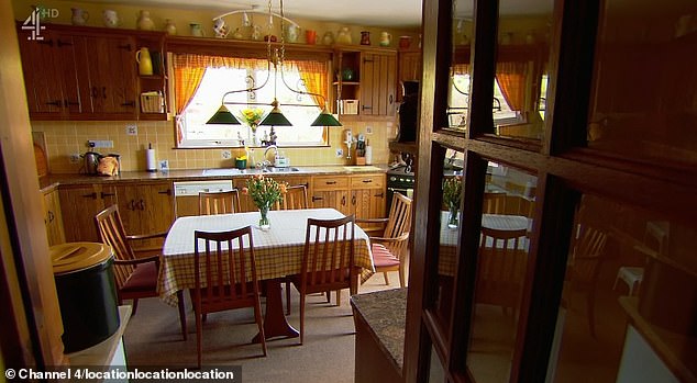 Alan admitted one of the properties Phil showed him made him 'very nervous' and said he had concerns about the period features (pictured, the kitchen)