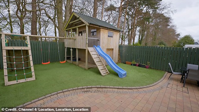 The couple also disliked the property's garden, as they said their garden back in Chingford was 'far bigger'