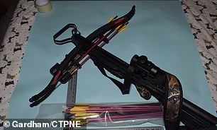 Crossbow found at Christopher Ringrose's house