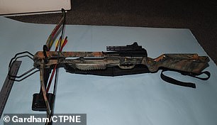 Crossbow found at the home of Brogan Stewart