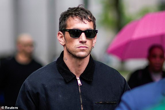 Alex Fine, Cassie Ventura's husband, leaves the Federal court during the Sean "Diddy" Combs sex trafficking and racketeering conspiracy trial at U.S. court in Manhattan, in New York City, U.S., May 13, 2025. REUTERS/Eduardo Munoz