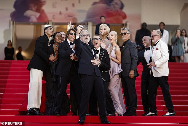 The cast of Mission Impossible posed for a selfie