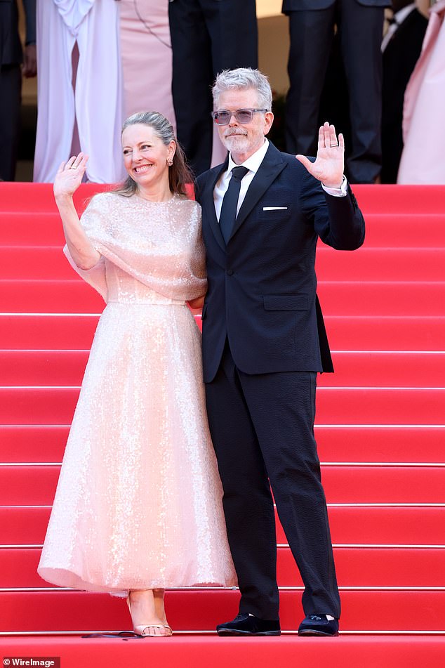Director of the movie Christopher McQuarrie joined his supportive wife Heather
