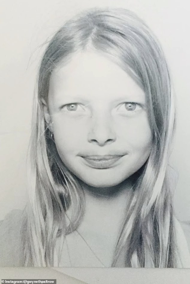 Apple in a black-and-white photo as a young child